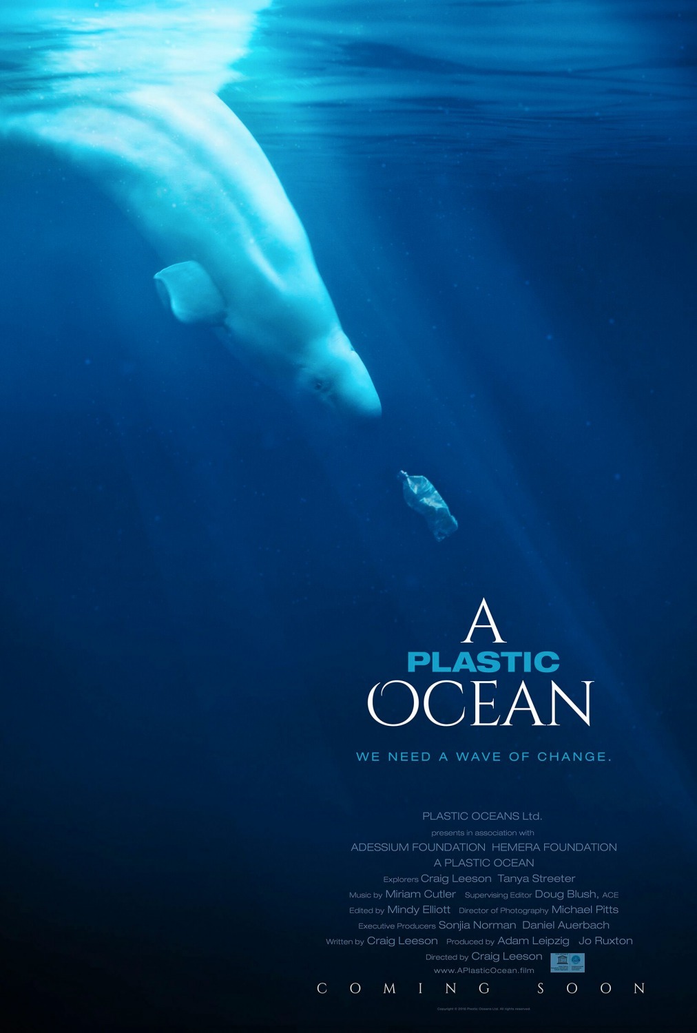 poster de oceano de plastico