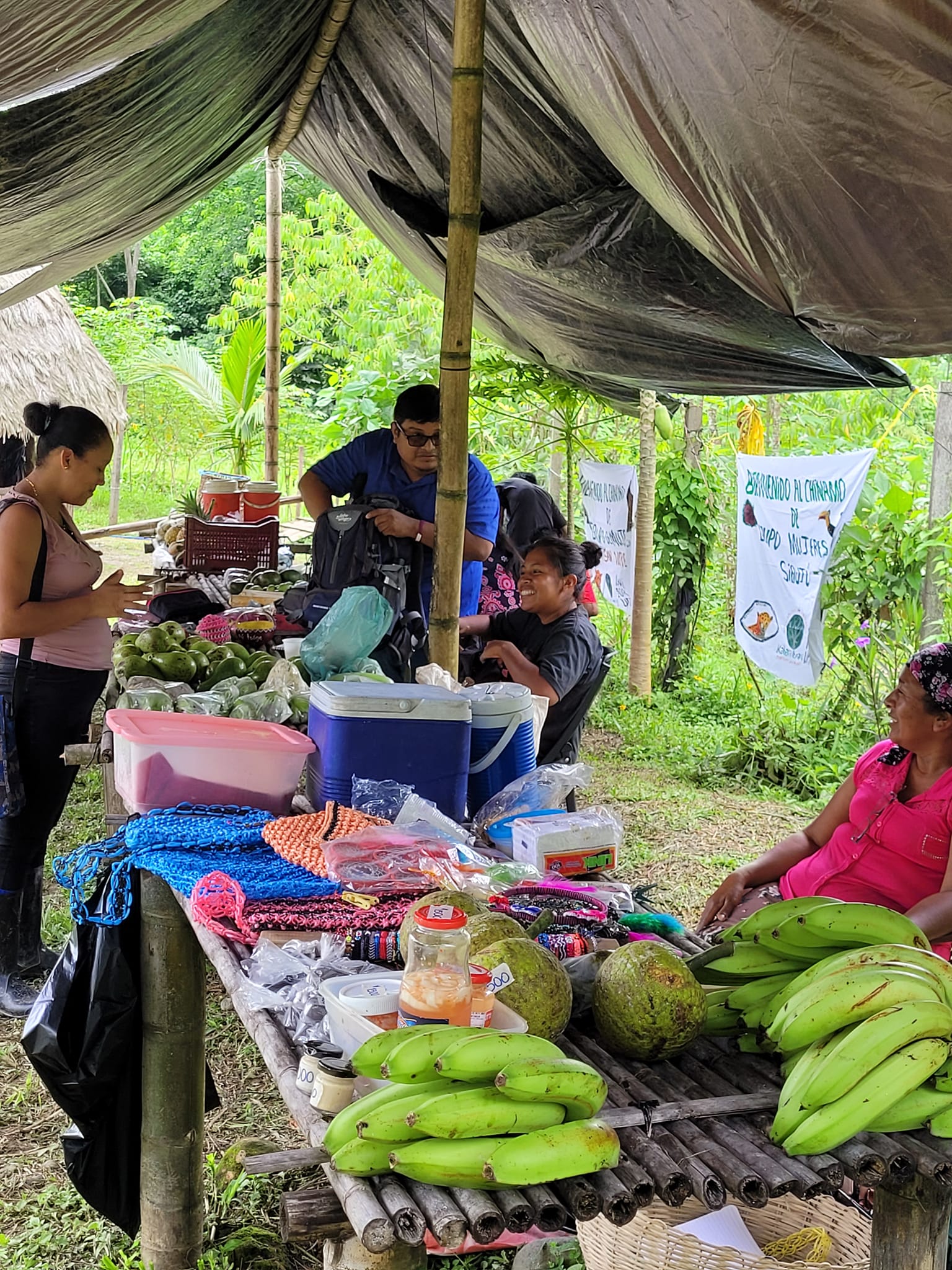 img-galeria-quote-Miembros de la Asociación de Mujeres  Kábata  Konana. Cabécar de Talamanca producen  y venden frijol, tubérculos, frutas y vegetales , entre otros, con valor nutritivo 