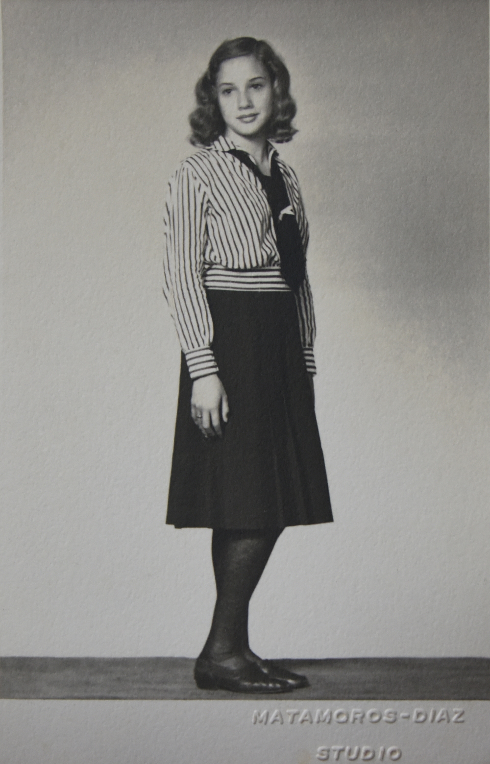 img-galeria-quote-María Eugenia Dengo en su época como estudiante del Colegio Superior de Señoritas, cerca de 1940.
