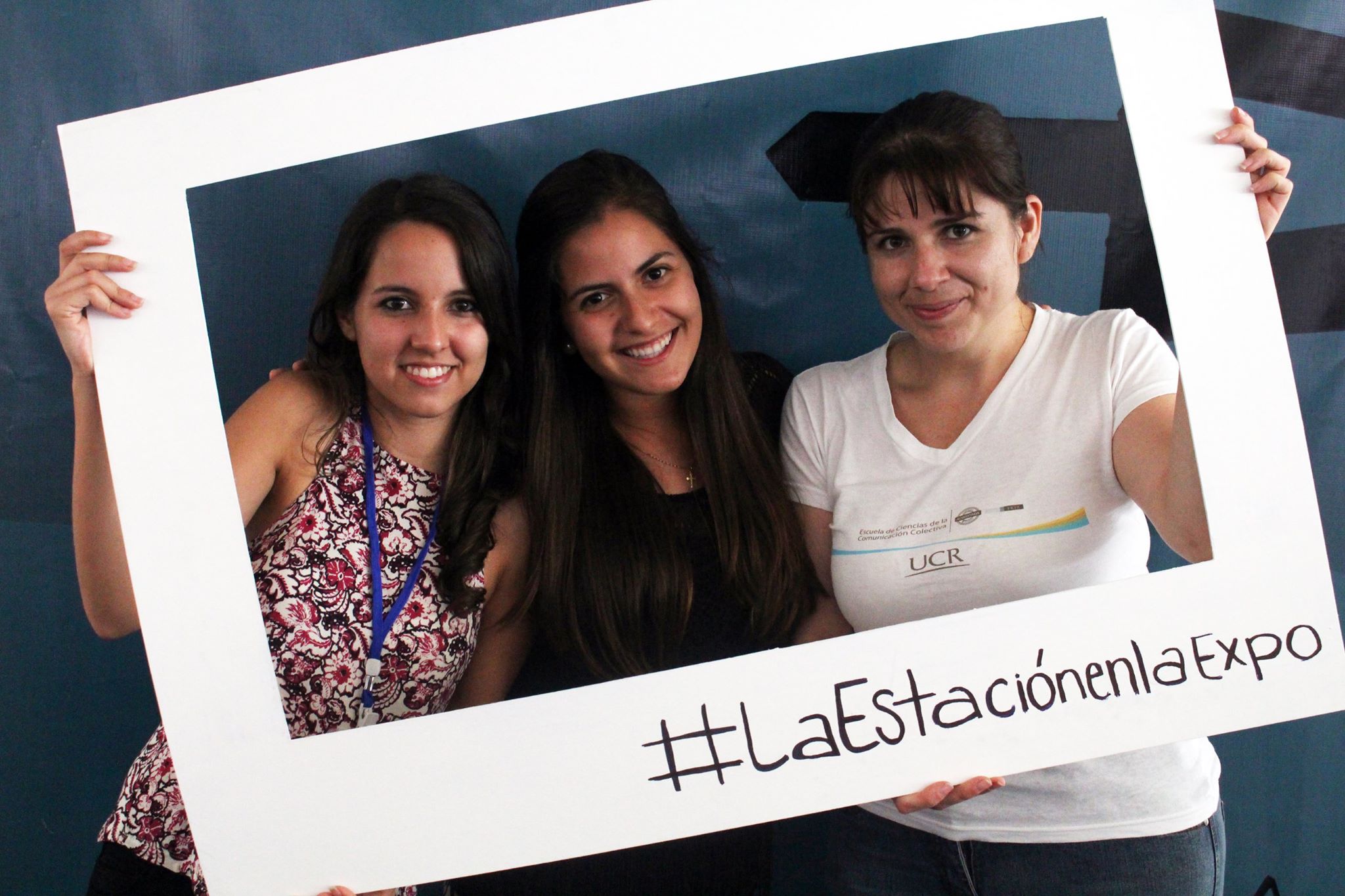 “Vir” Soley, Laura Gordillo y Elsy Vargas participaron en la Expo UCR 2015 como representantes de “La Estación”. Fotografía cortesía de La Estación. 