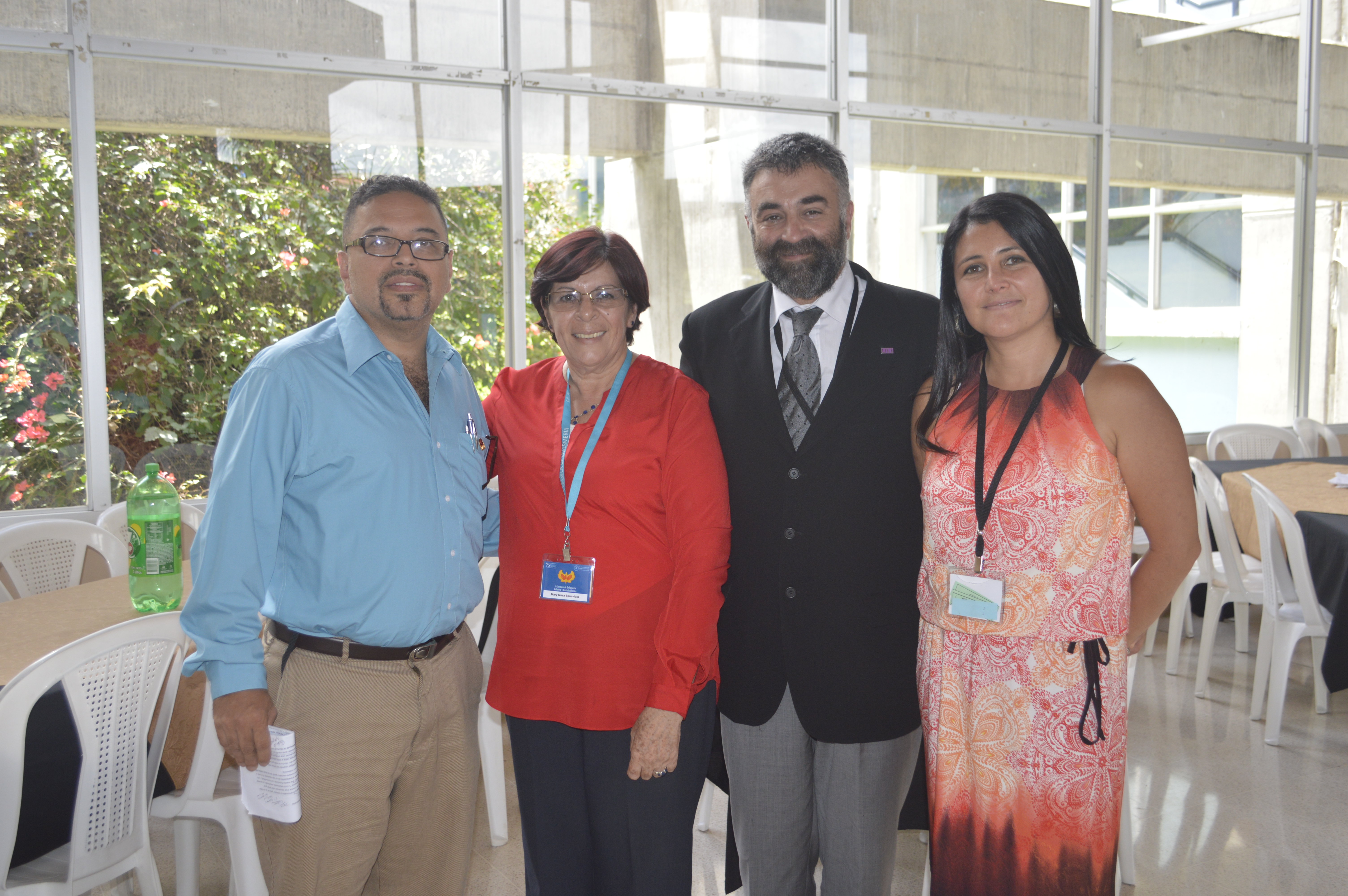 Dr. Javier Rojas Elizondo,  M.Sc. Mary Meza Benavides, Dr Alonso García Hernández (Invitado de España) y Licda. Francini Espinoza Marín. Fotografía de Esteban Cubero. 
