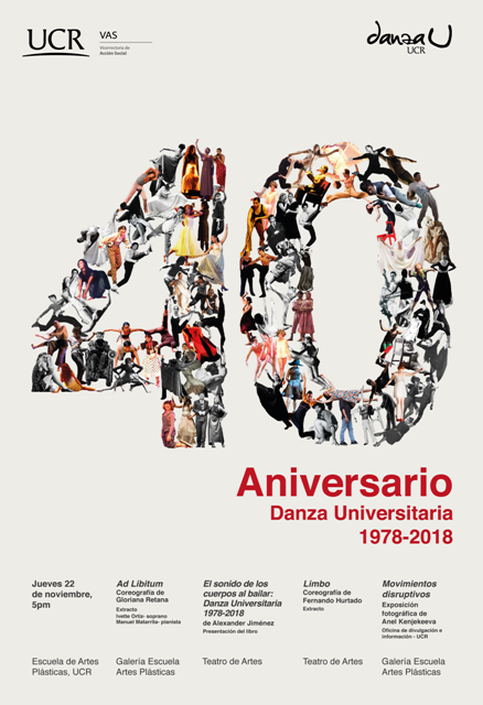 Invitación 40 Aniversario Danza Universitaria
