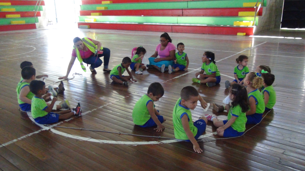  Niños y niñas del CIUB Limón realizaron simulacro de emergencia. Foto: cortesía CIUS.