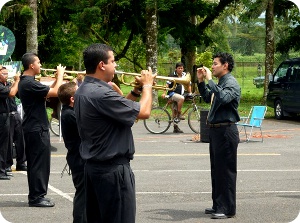 La Banda de Marcha del Atlántico es un importante espacio de expresión musical para la comunidad turrialbeña.