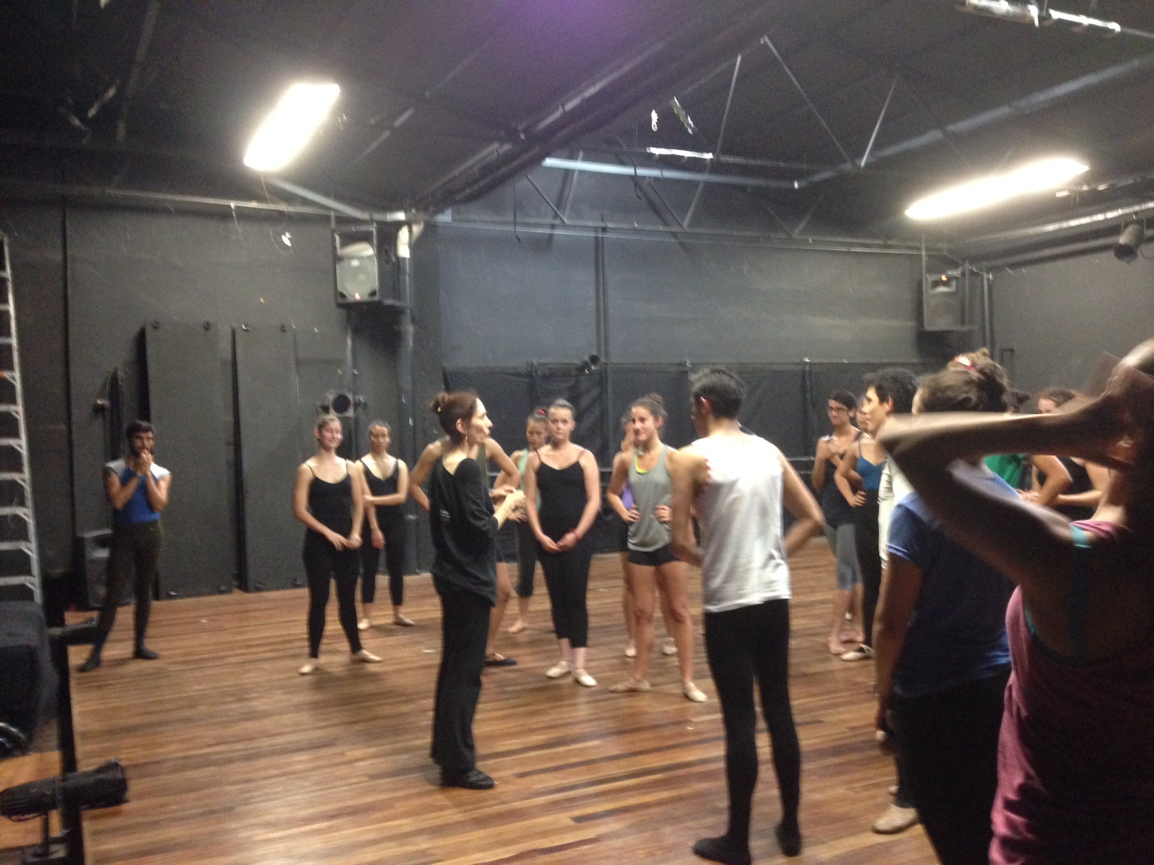  La maestra Lisa Fusillo impartió clases y talleres a los integrantes de Danza Universitaria y Danza Abierta