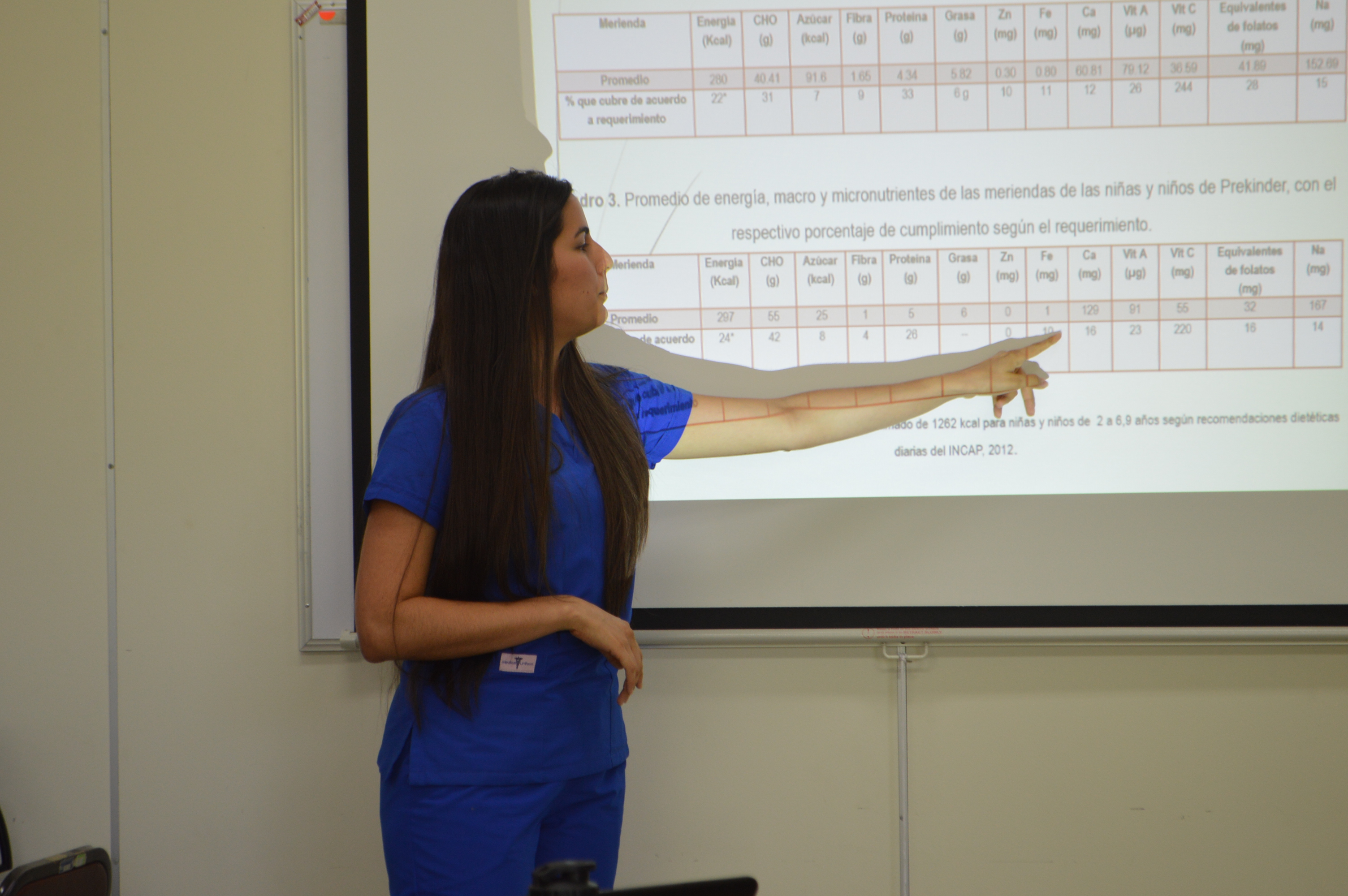 Melany Sánchez muestra los resultados de su trabajo.  Foto: Angie Vega Madrigal.
