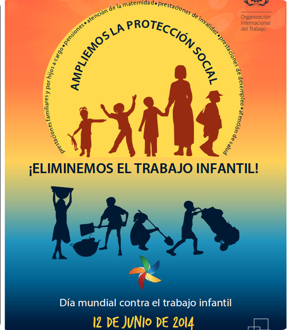 Póster oficial de la campaña mundial en contra del trabajo infantil