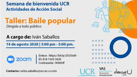 Esta es una de las actividades de la semana de bienvenida de la UCR 